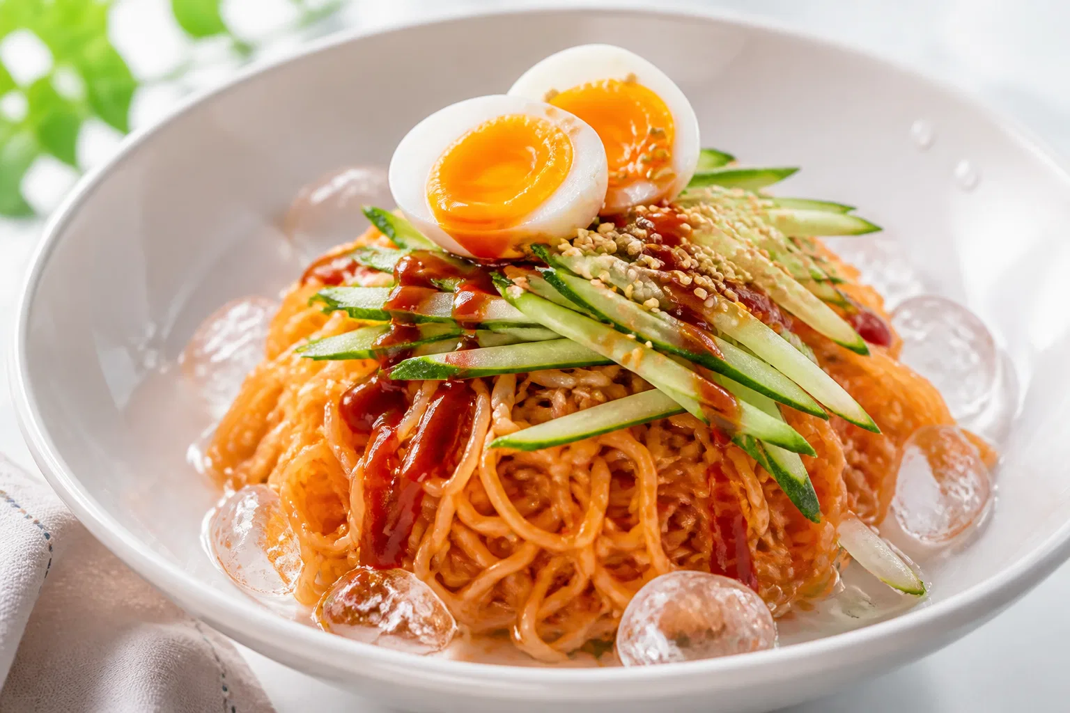 비빔 냉라면 레시피 완성 사진