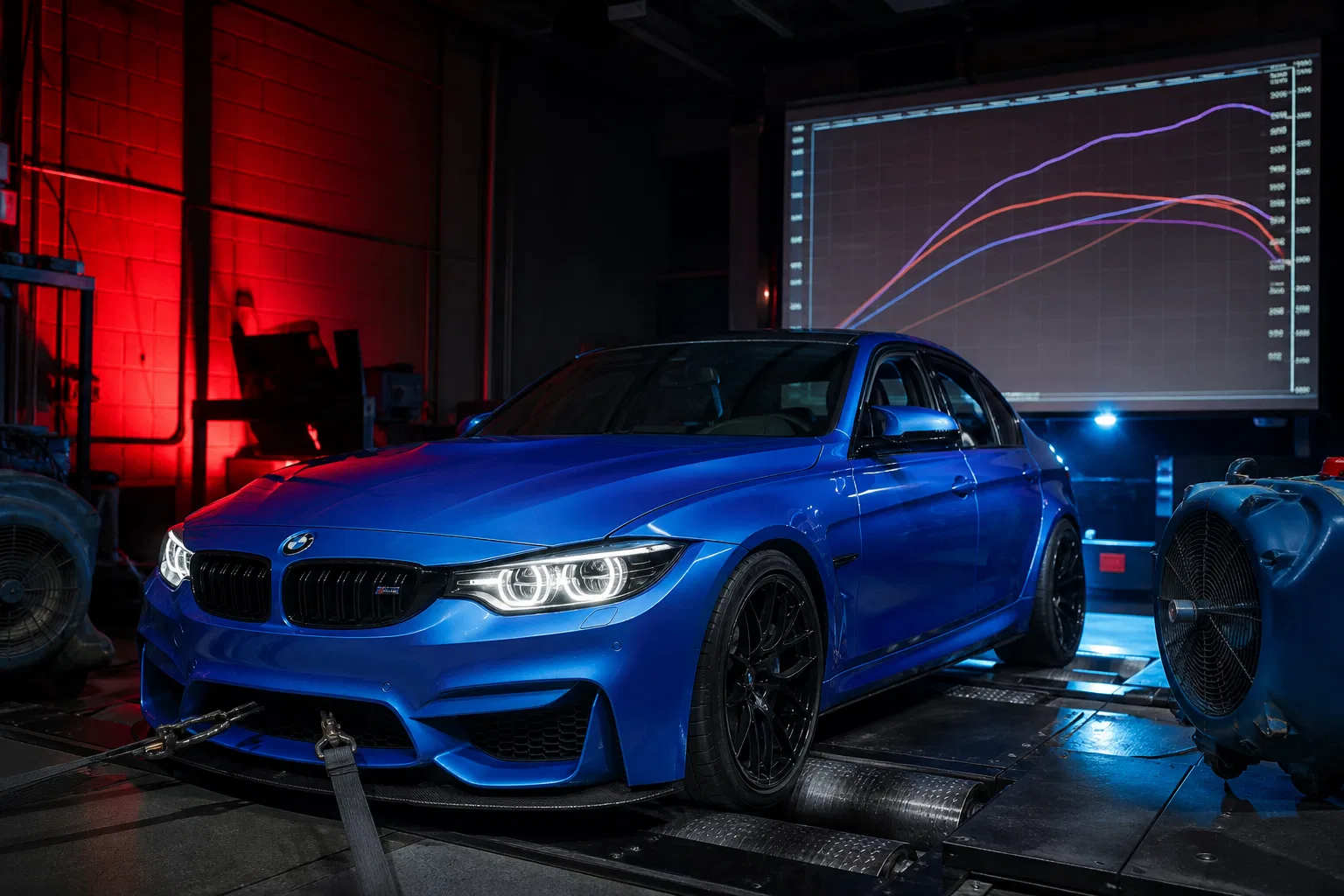 BMW M3 다이노 테스트 &ndash; ECU 맵핑 완료